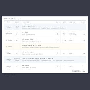 The Anatomy of A Call Sheet: How to Make a Call Sheet for Film and TV - Zacuto