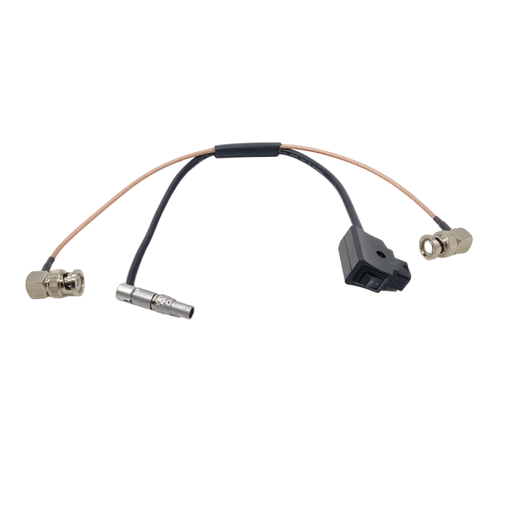 4 Pin Lemo Compatible Power & SDI Video Cable with Power Switch - 12" Long - Zacuto